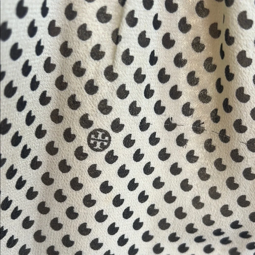Tory Burch Elegant Polka Dot Dress in Beige